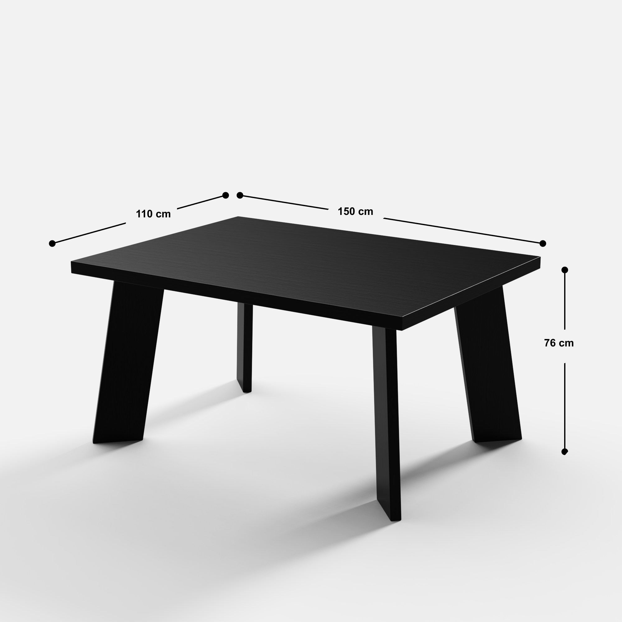 Salvador Luxury Dining Table - 6 Seater - 150 cm x 110 cm x 76 cm H - Sheesham