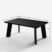 Salvador Luxury Dining Table - Large 6 Seater - 175 cm x 110 cm x 76 cm H - Sheesham
