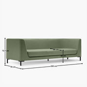 Seth Box 4 Seater Sofa - 90.5" - Crafts Mill Bespoke Furniture - Sofas & Accent Chairs