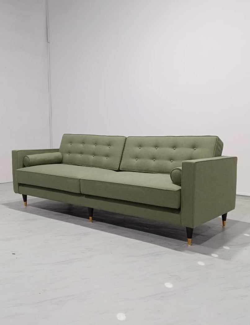 Seville 3 Seater Sofa - 83.5" - Seaweed Green