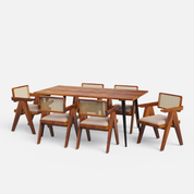 Shelly Pierre Dining Set - 2,4 & 6 Seater/ All sizes - Crafts Mill Bespoke Furniture - Dining