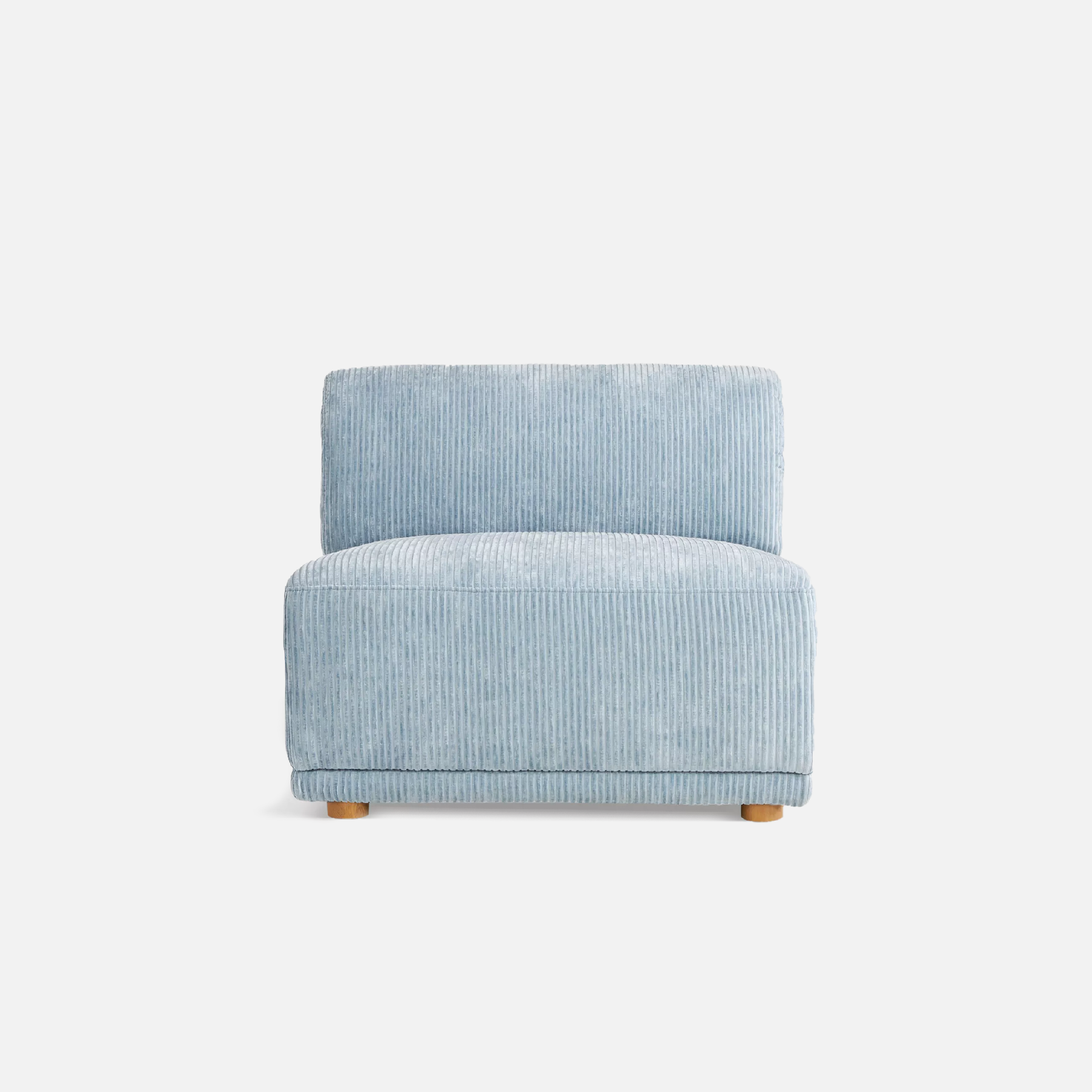 Eric Modular 2 Seater Sofa with Ottoman - 90" | 72" Left Chaise - Crafts Mill Bespoke Furniture - Modular sectional sofas