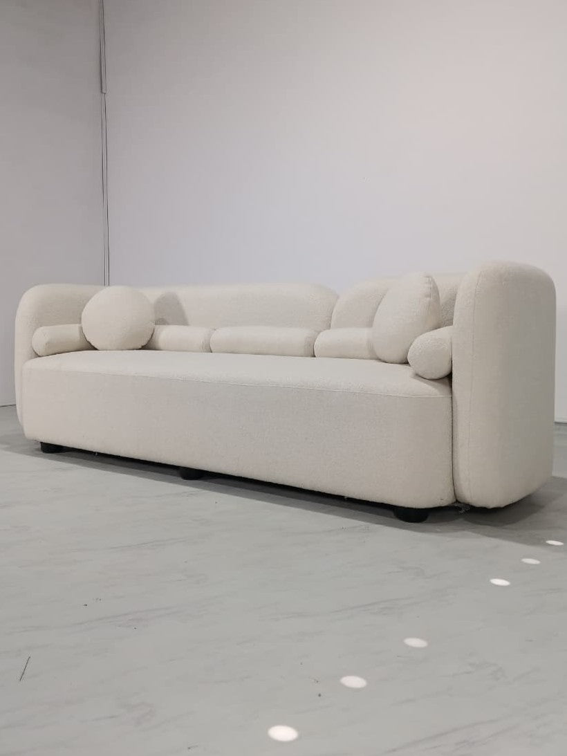 Sloane 4 Seater Sofa - 96” - Fabric Cream Boucle