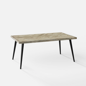Souza Luxury Dining Table - Large 6 Seater - 175 cm x 90 cm x 76 cm - Mango