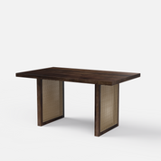 Stanley Rattan Luxury Dining Table - 6 Seater - 150 cm x 90 cm x 76 cm - Mango