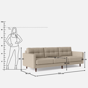 Svalbard 3 Seater Sofa - 86" - Crafts Mill Bespoke Furniture - Sofas & Accent Chairs