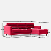 Svalbard L Shape Sofa - Crafts Mill Bespoke Furniture - Sofas & Accent Chairs