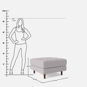 Svalbard Ottoman - Crafts Mill Bespoke Furniture - Sofas & Accent Chairs