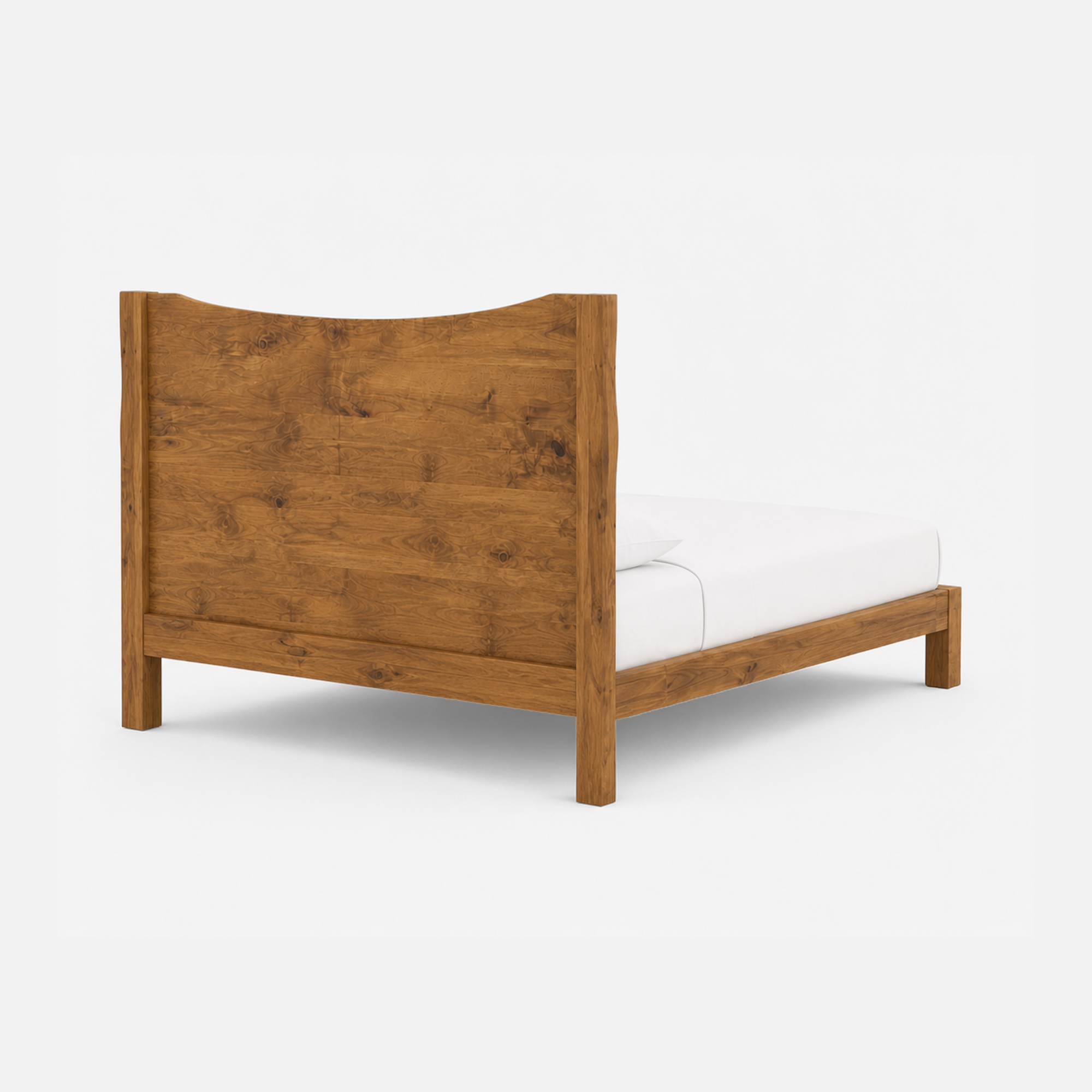 Teresa Rustic Harmony Wood Bed Frame with Natural Finish