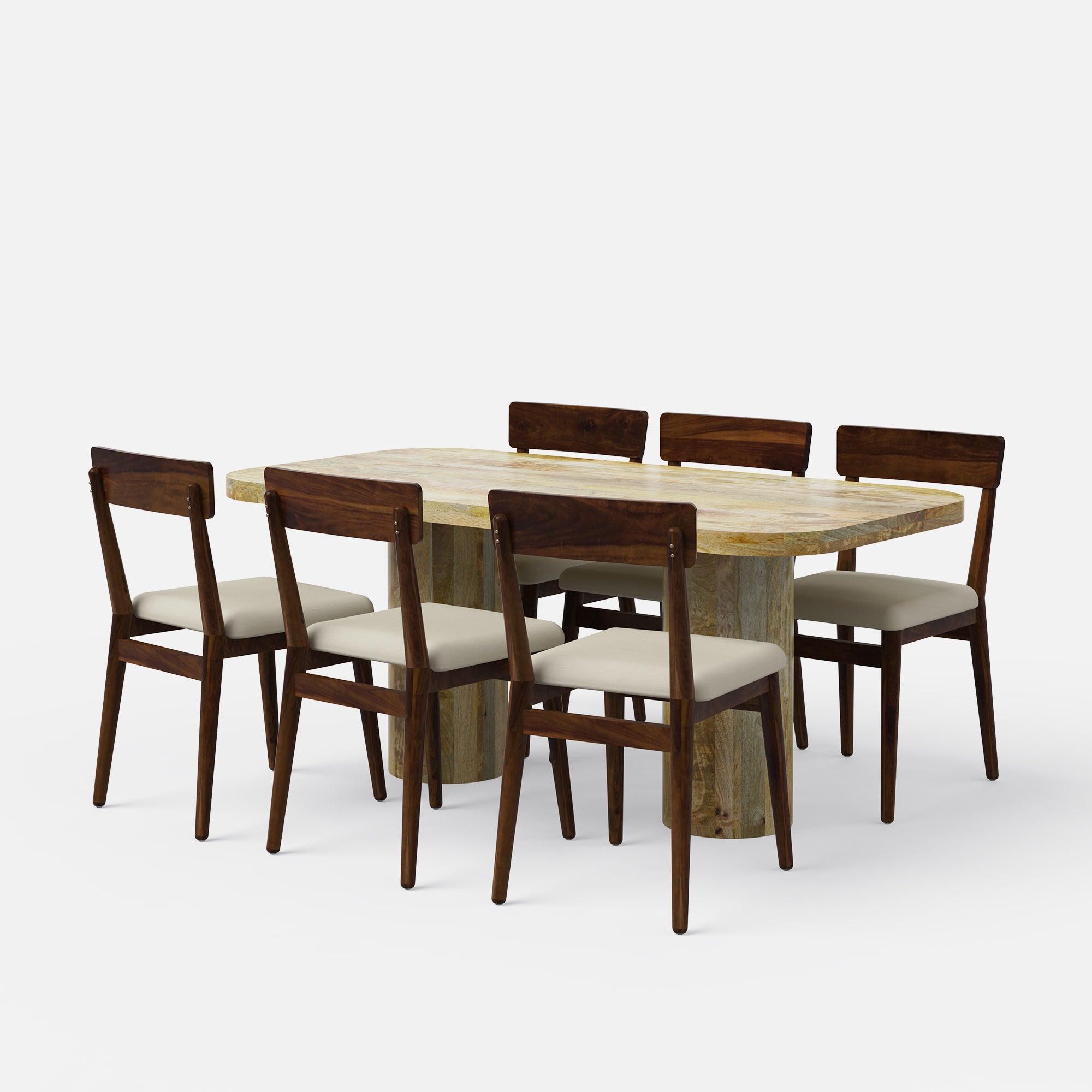 Alba-Middleton Dining Table Set - 6 & 8 Seater/ All sizes