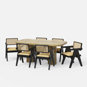 Alba-Pierre Dining Table Set - 6 & 8 Seater/ All sizes