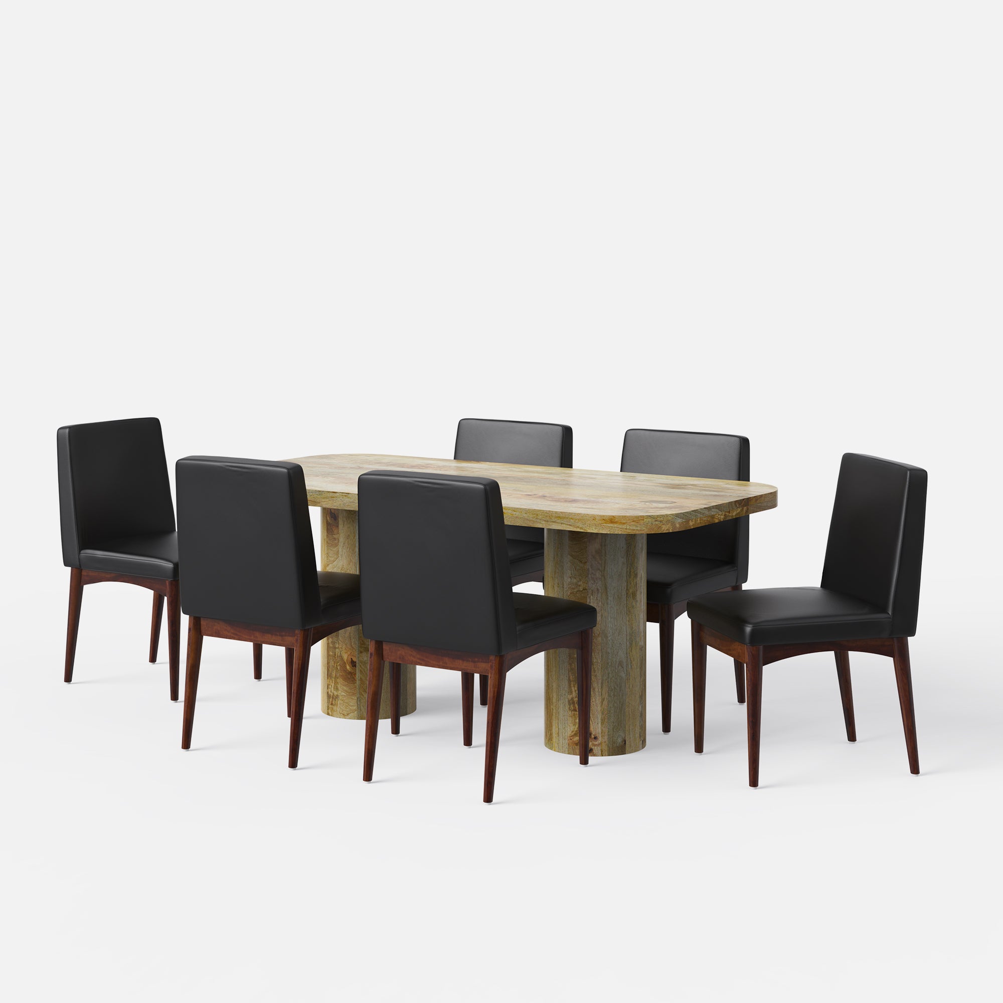 Alba-Lidia Dining Table Set - 6 & 8 Seater/ All sizes