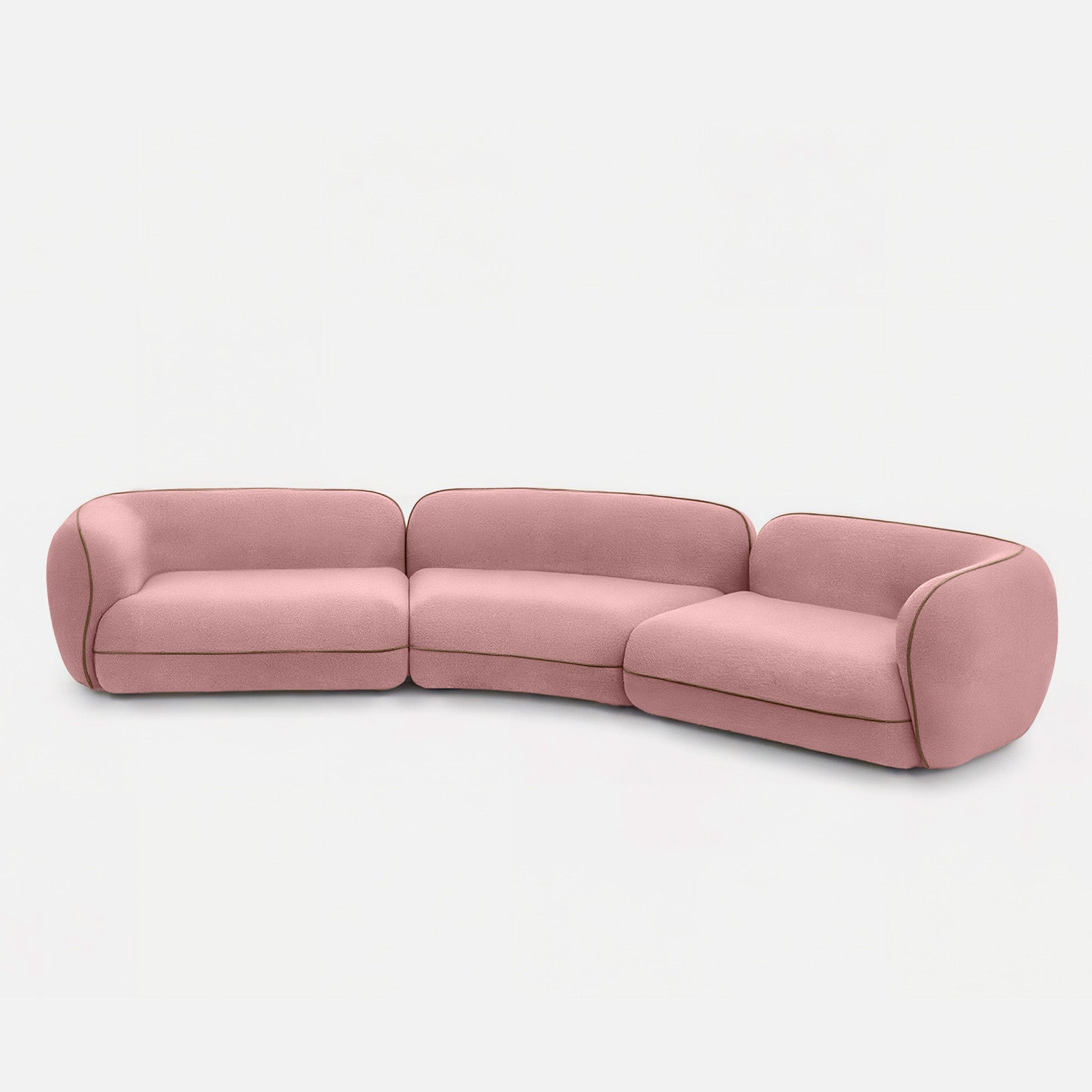 Santiago Curvy Sectional Sofa - 188" - Crafts Mill Bespoke Furniture - Modular Sectional Sofas