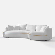 Maria Curvy Sectional Sofa - 124" - Crafts Mill Bespoke Furniture - Sofas & Accent Chairs