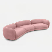 Santiago Curvy Sectional Sofa - 188" - Crafts Mill Bespoke Furniture - Modular Sectional Sofas