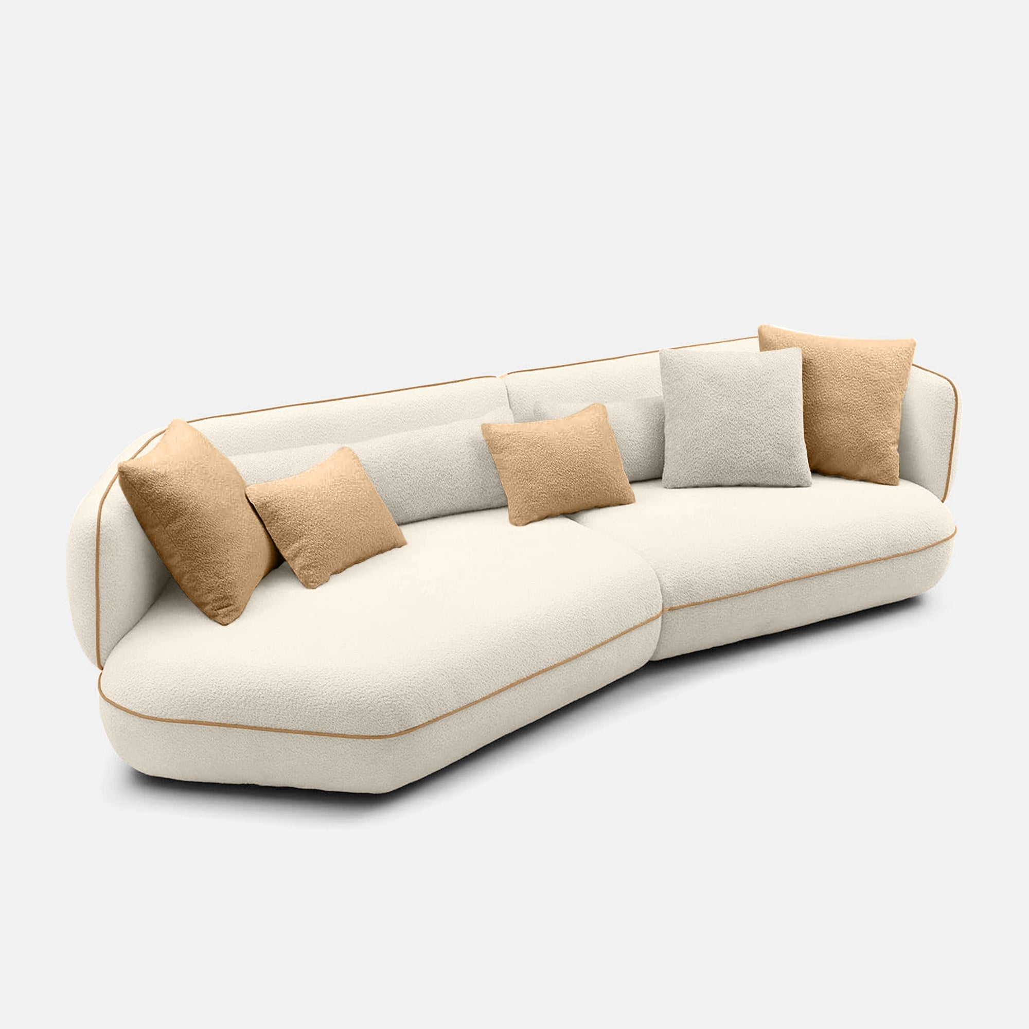 Sara Sectional Sofa - 122" - Crafts Mill Bespoke Furniture - Modular Sectional Sofas