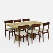 Alba-Middleton Dining Table Set - 6 & 8 Seater/ All sizes