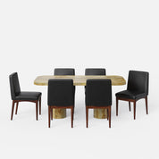 Alba-Lidia Dining Table Set - 6 & 8 Seater/ All sizes