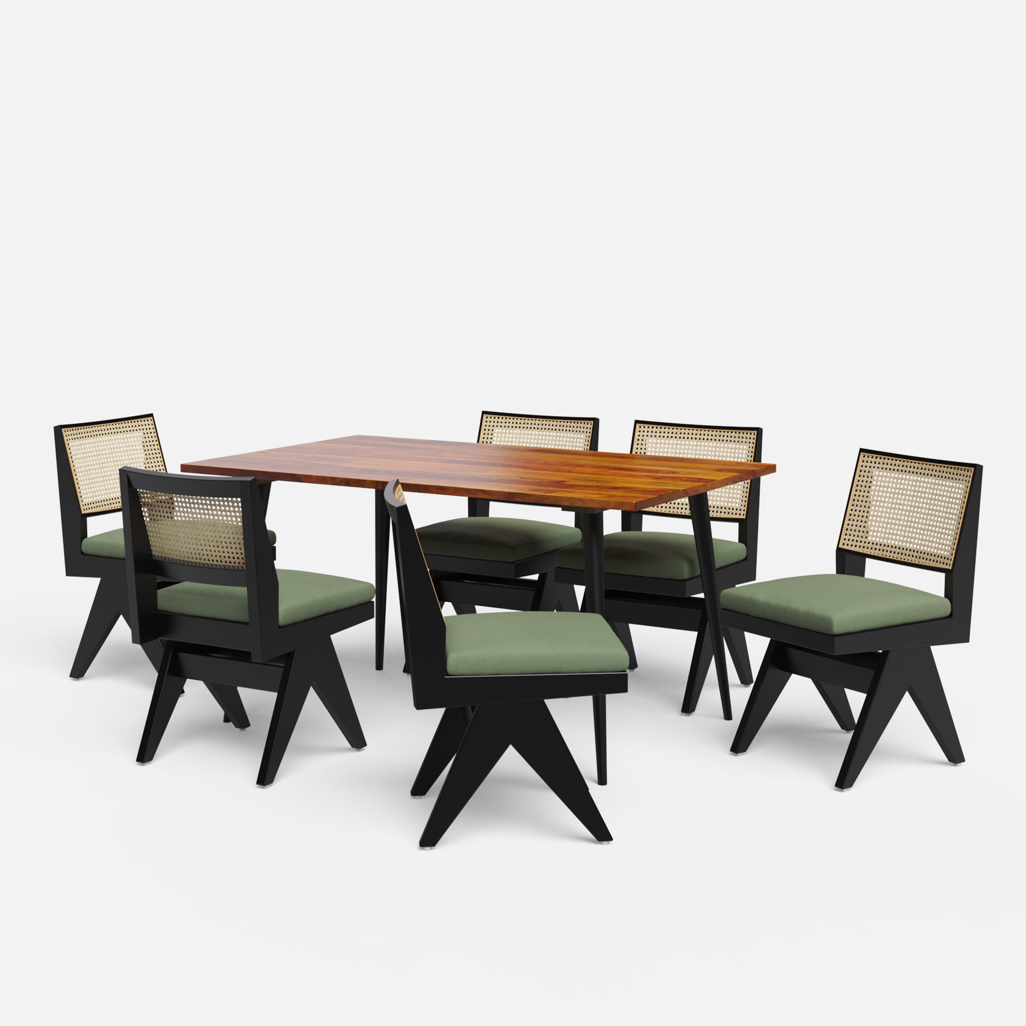 Shelly Plaintop-Jean Dining Table Set - 4 & 6 Seater/ All sizes