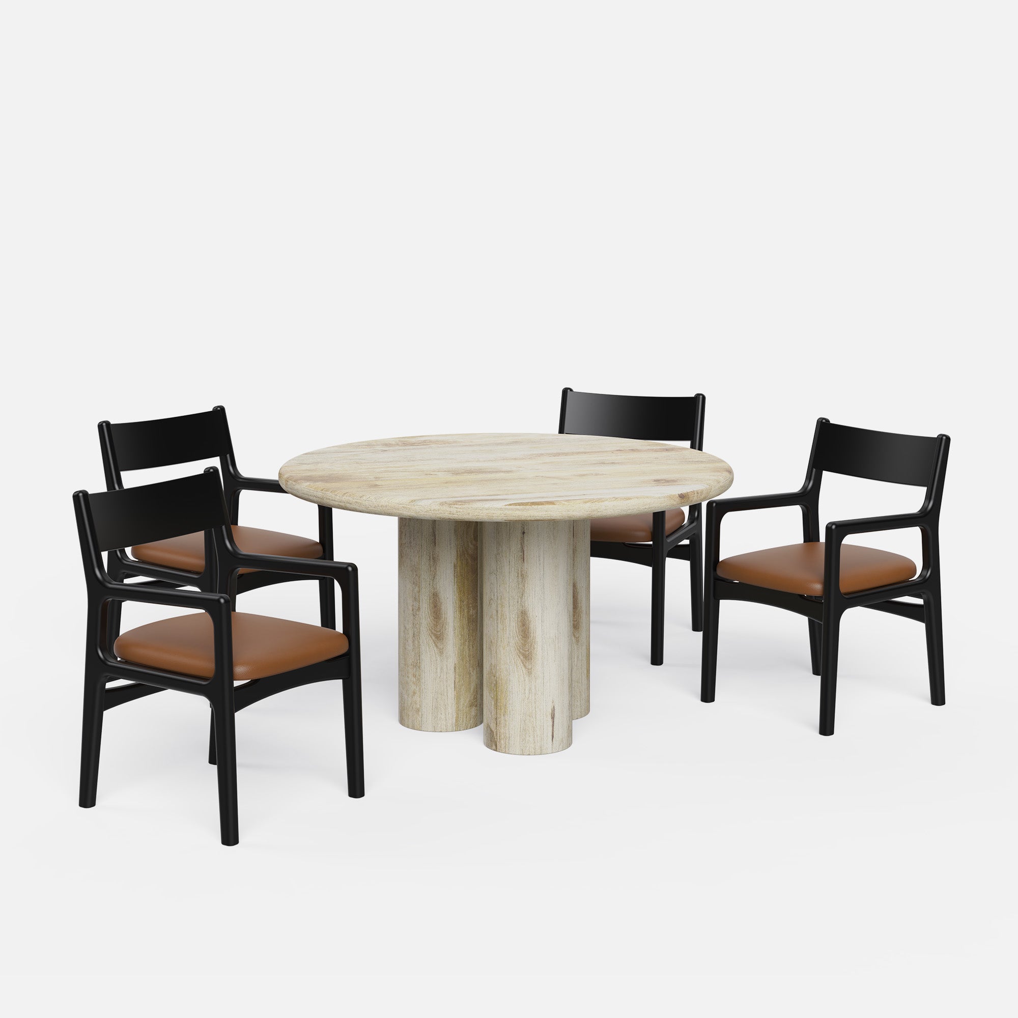 Amor-Kiyomi Dining Table Set - 2, 4 & 6 Seater/ All sizes