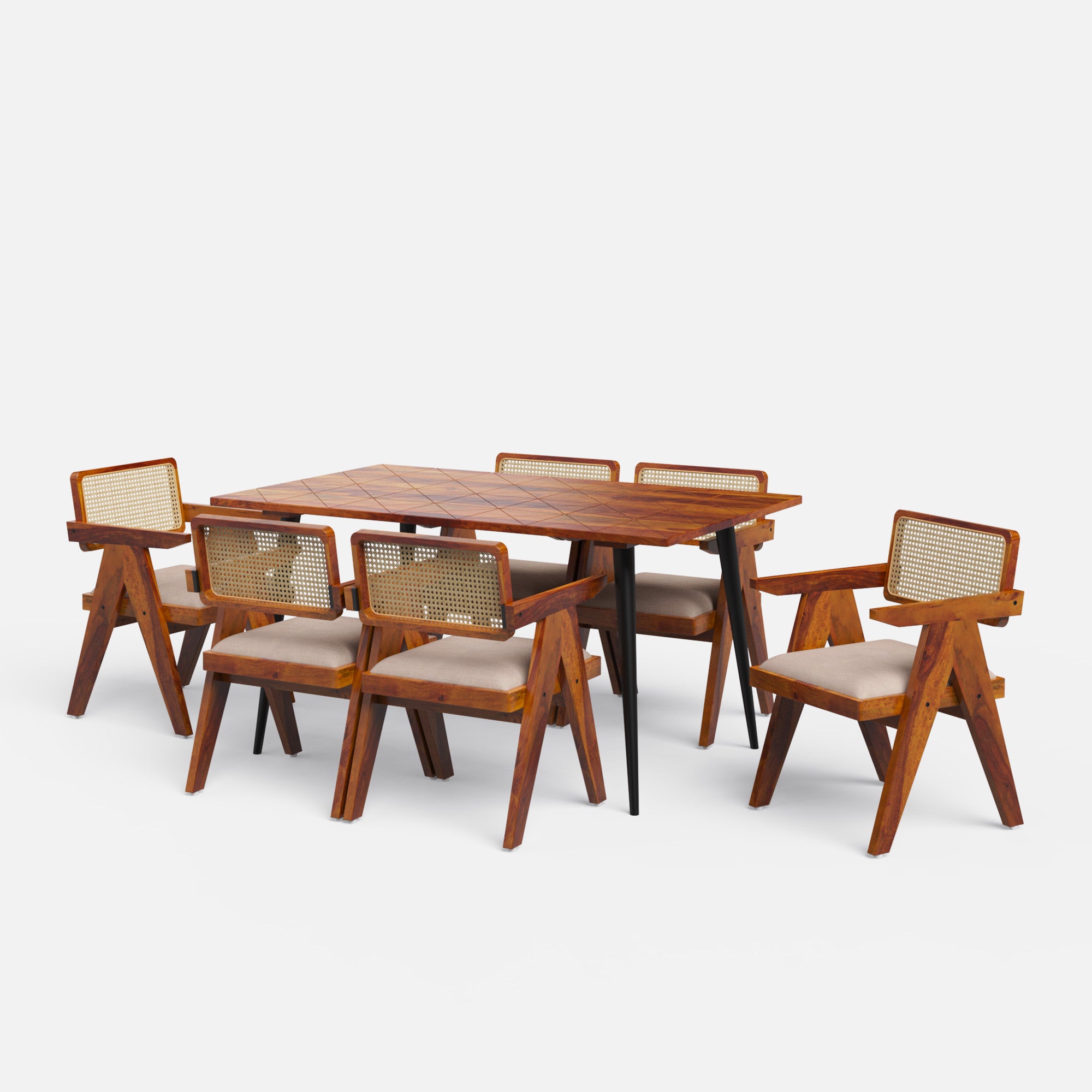 Shelly Pierre Dining Set - 6 seater