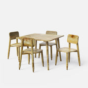 Helena Dining Table Set - 4 Seater/100 cm