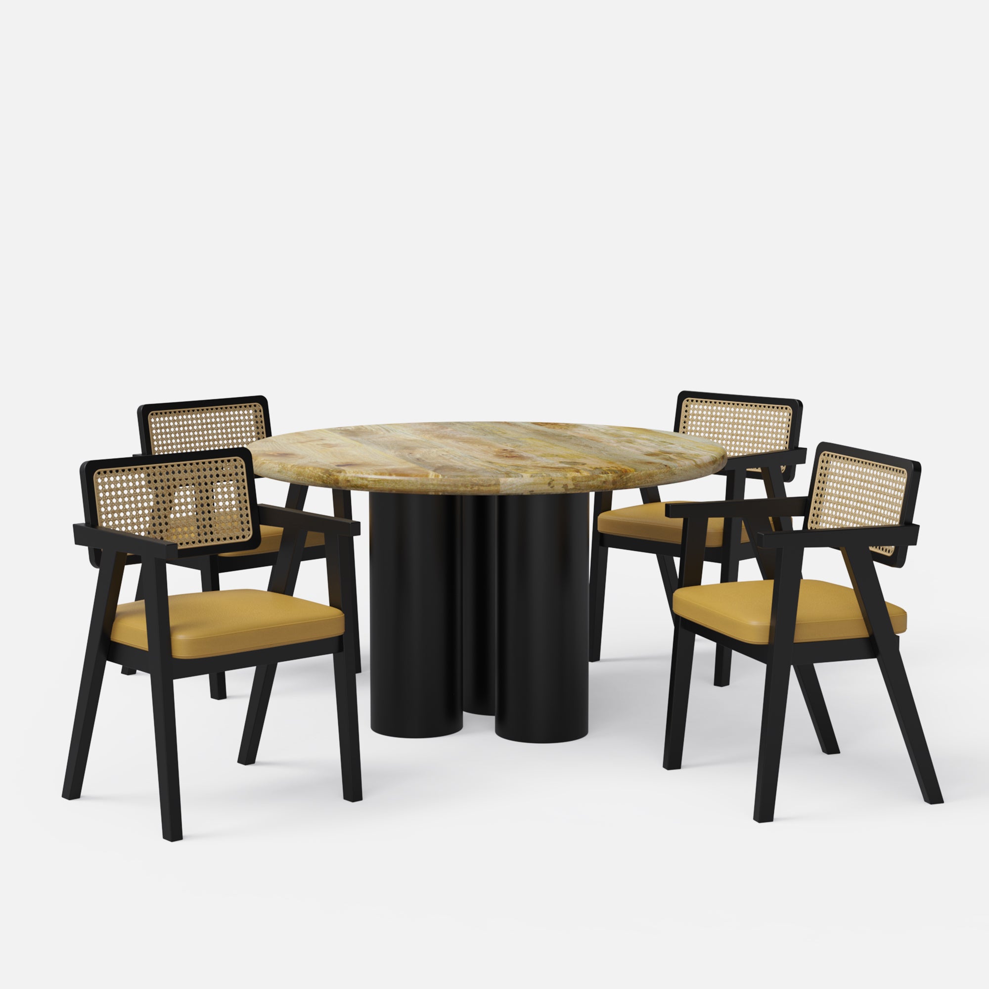 Amor-Bob Dining Table Set - 2, 4 & 6 Seater/ All sizes