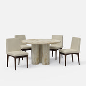 Amor-Lidia Dining Table Set - 2, 4 & 6 Seater/ All sizes