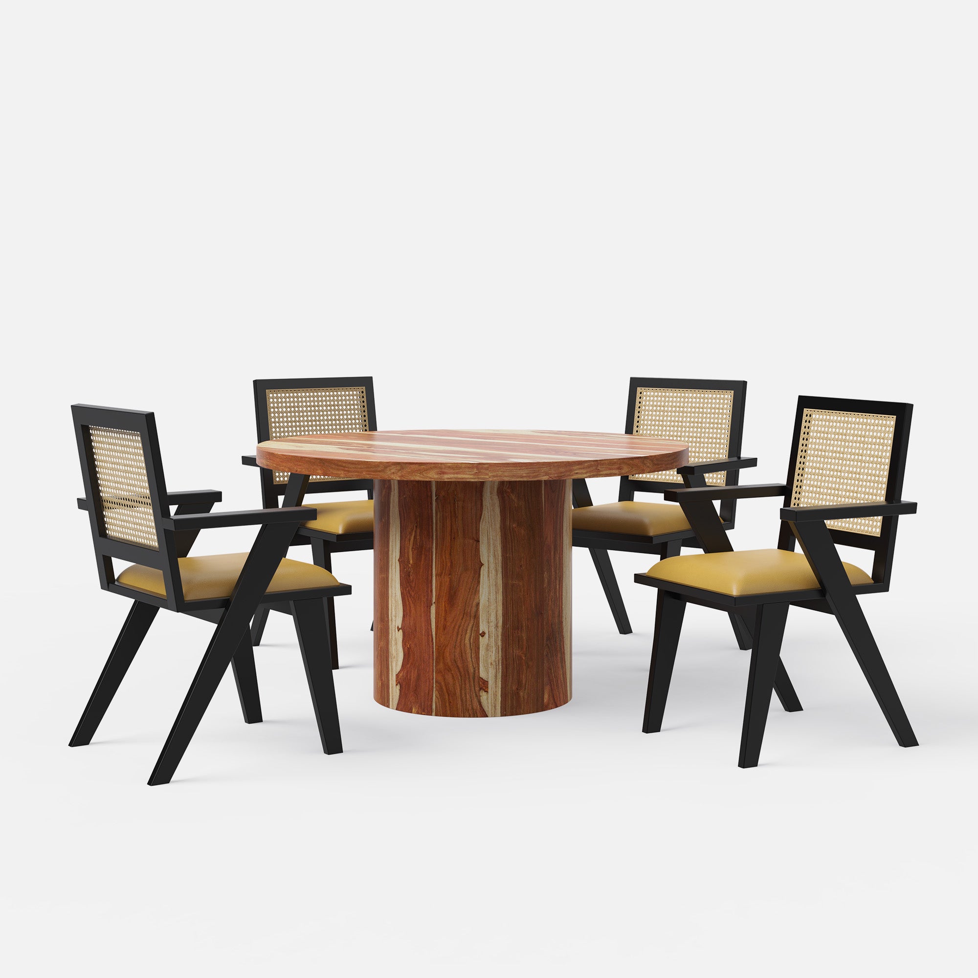 Luis-Flora Dining Table Set - 2, 4 & 6 Seater/ All sizes