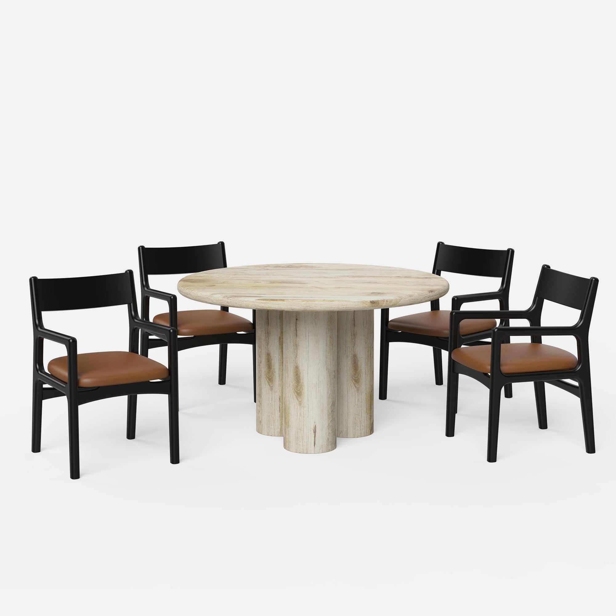 Amor-Kiyomi Dining Table Set - 2, 4 & 6 Seater/ All sizes