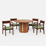 Luis-Kiyomi Dining Table Set - 2, 4 & 6 Seater/ All sizes