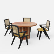 Luis-Flora Dining Table Set - 2, 4 & 6 Seater/ All sizes