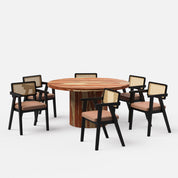 Luis-Bob Dining Table Set - 2, 4 & 6 Seater/ All sizes