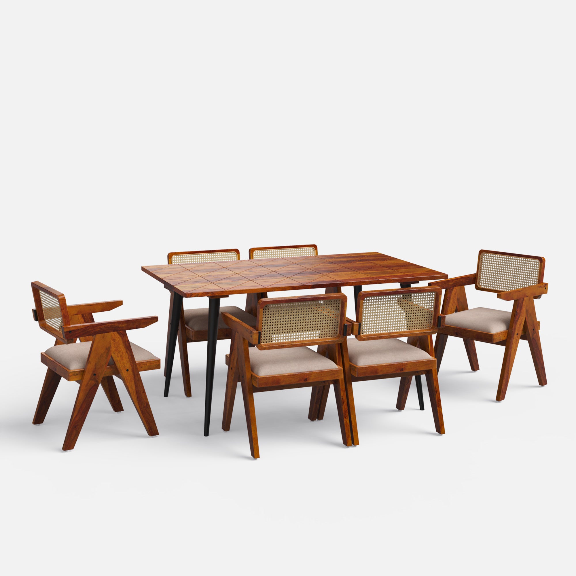 Shelly Pierre Dining Set - 6 seater