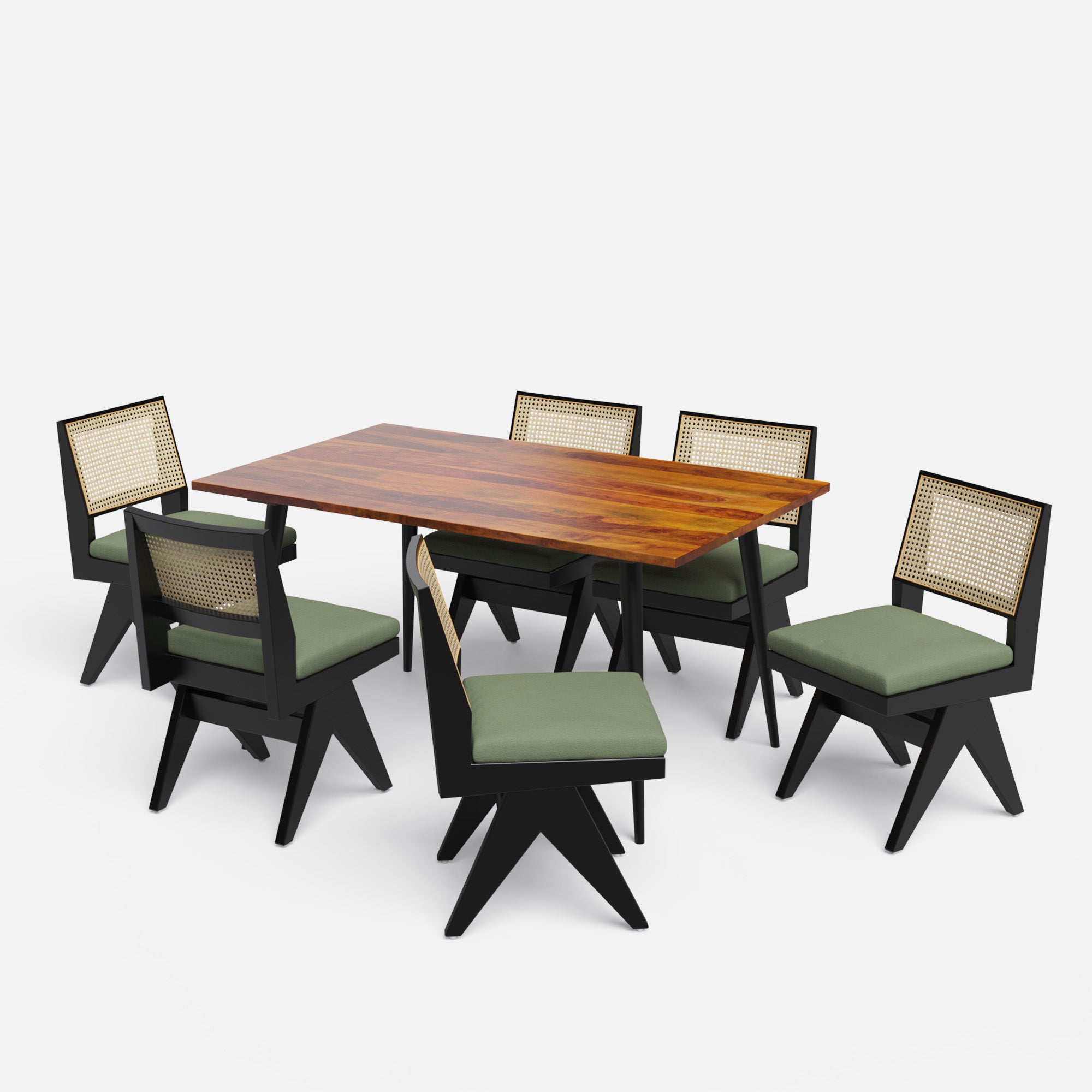 Shelly Plaintop-Jean Dining Table Set - 4 & 6 Seater/ All sizes