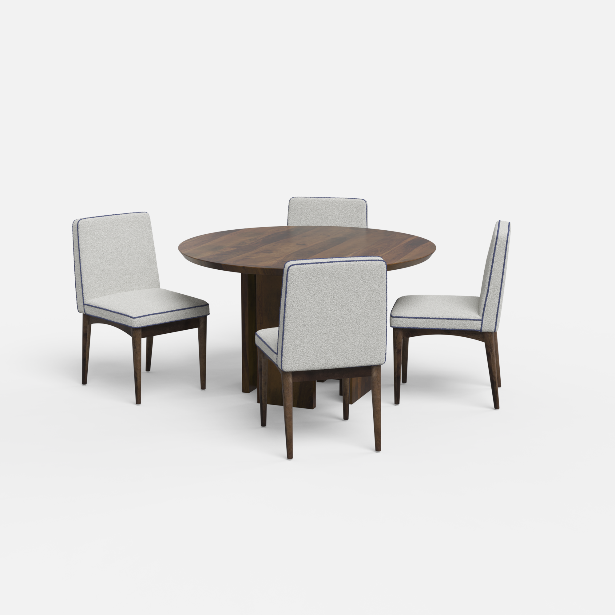 Wolter-Lidia Dining Table Set - 4 Seater - Crafts Mill Bespoke Furniture - Dining