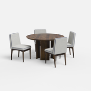 Wolter-Lidia Dining Table Set - 4 Seater - Crafts Mill Bespoke Furniture - Dining