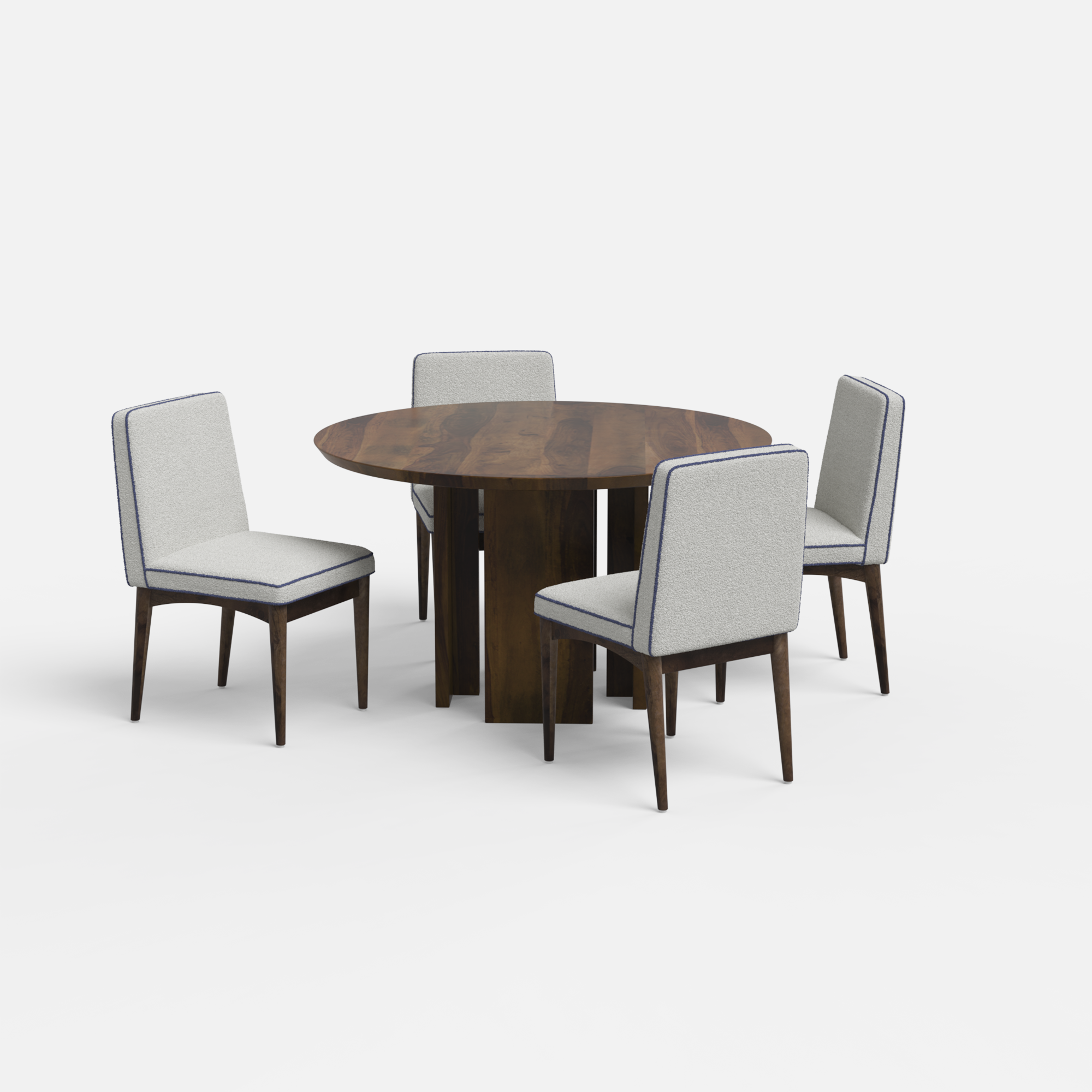 Wolter-Lidia Dining Table Set - 4 Seater - Crafts Mill Bespoke Furniture - Dining