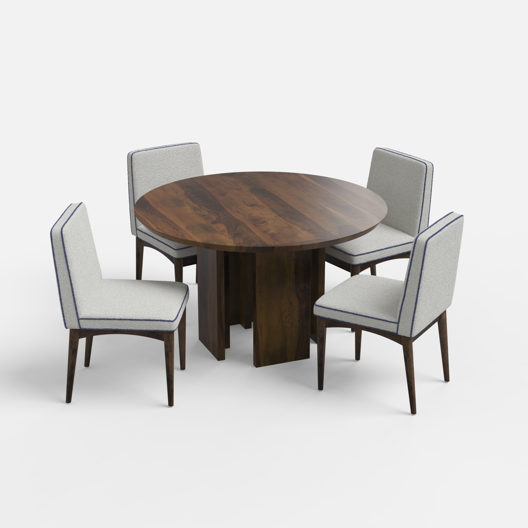 Wolter-Lidia Dining Table Set - 4 Seater - Crafts Mill Bespoke Furniture - Dining