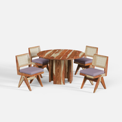 Wolter-Jean Dining Table Set - 4 Seater - Crafts Mill Bespoke Furniture - Dining