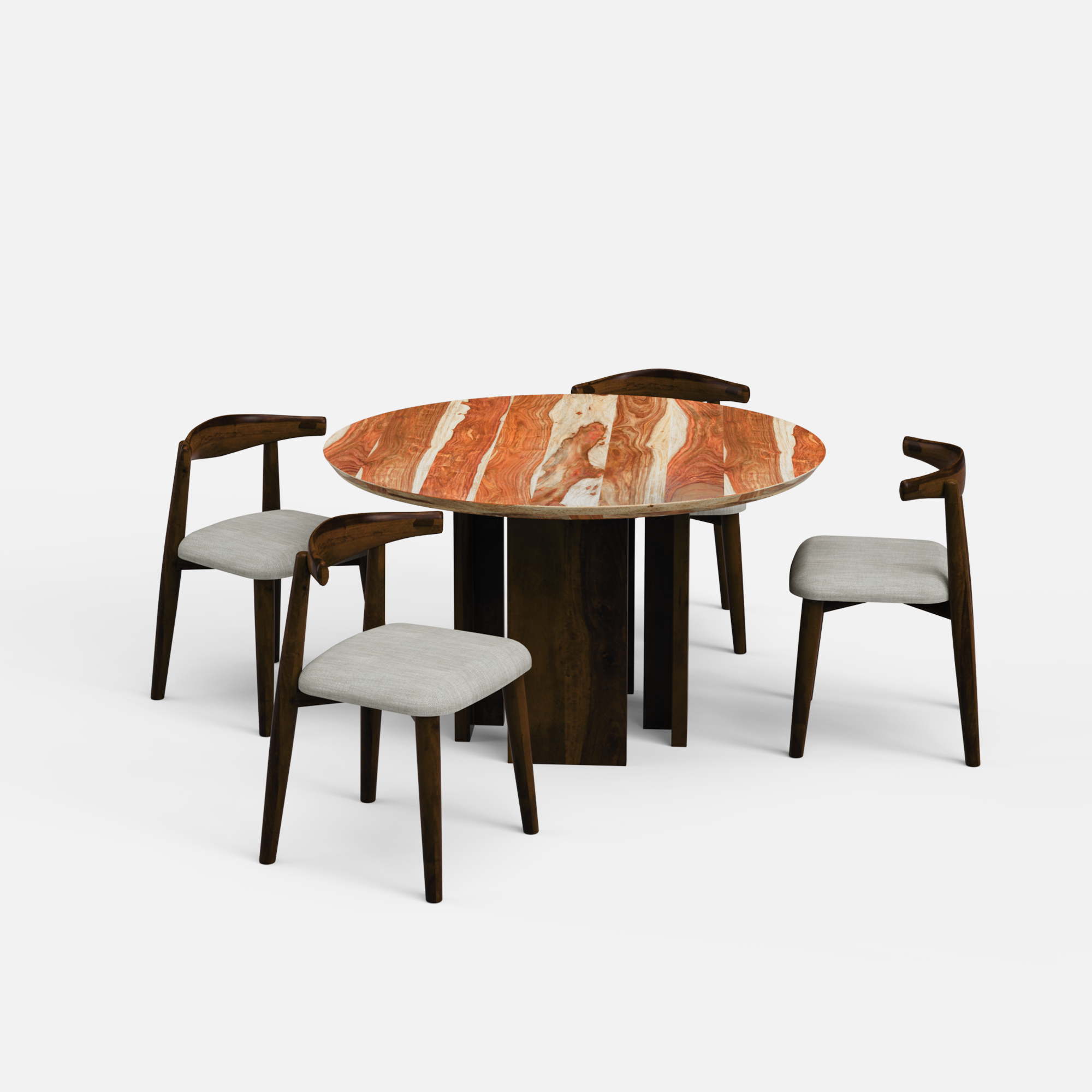 Wolter-Arendt Dining Table Set - 4 Seater - Crafts Mill Bespoke Furniture - Dining
