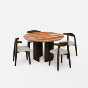 Wolter-Arendt Dining Table Set - 4 Seater - Crafts Mill Bespoke Furniture - Dining