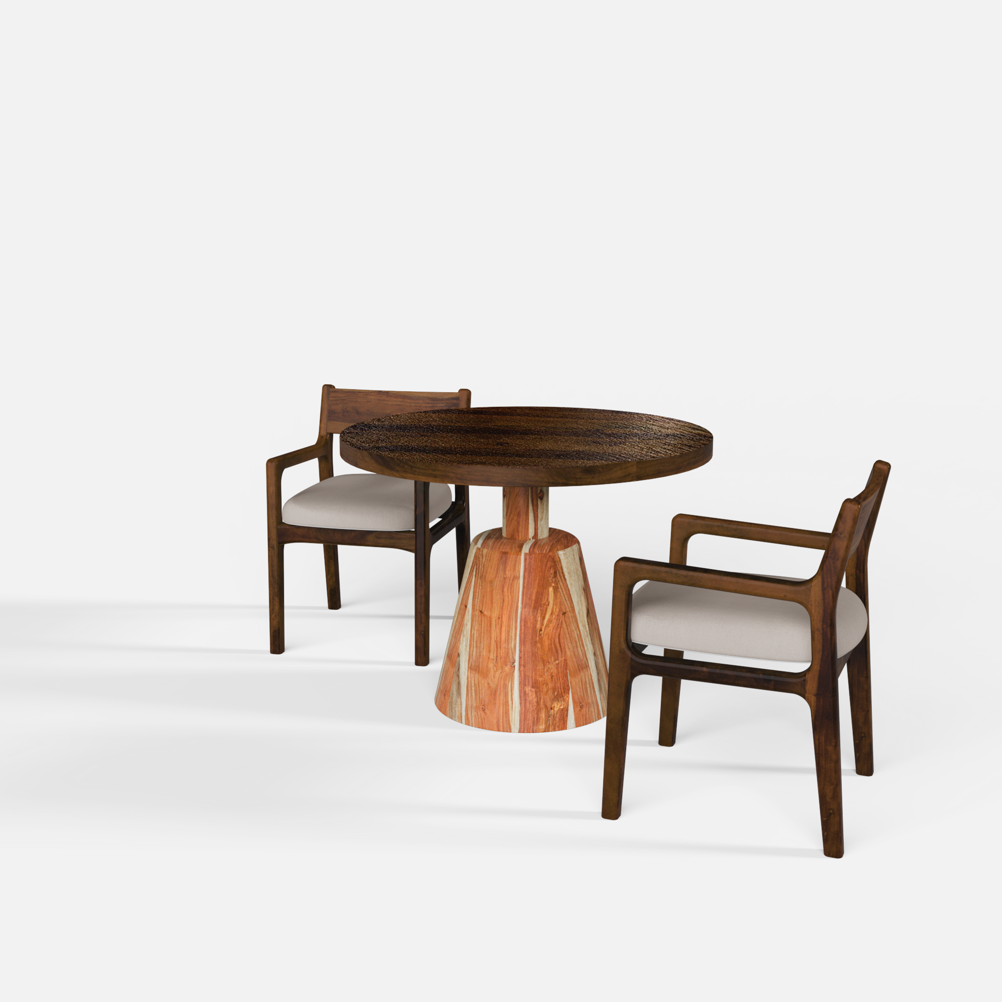 Yukon-Kiyomi-dining-set-100cm-dia-textured-walnut-sheesham-top-natural-sheesham-bottom-2-chairs-walnut-sheesham-fur-beige-V2.png