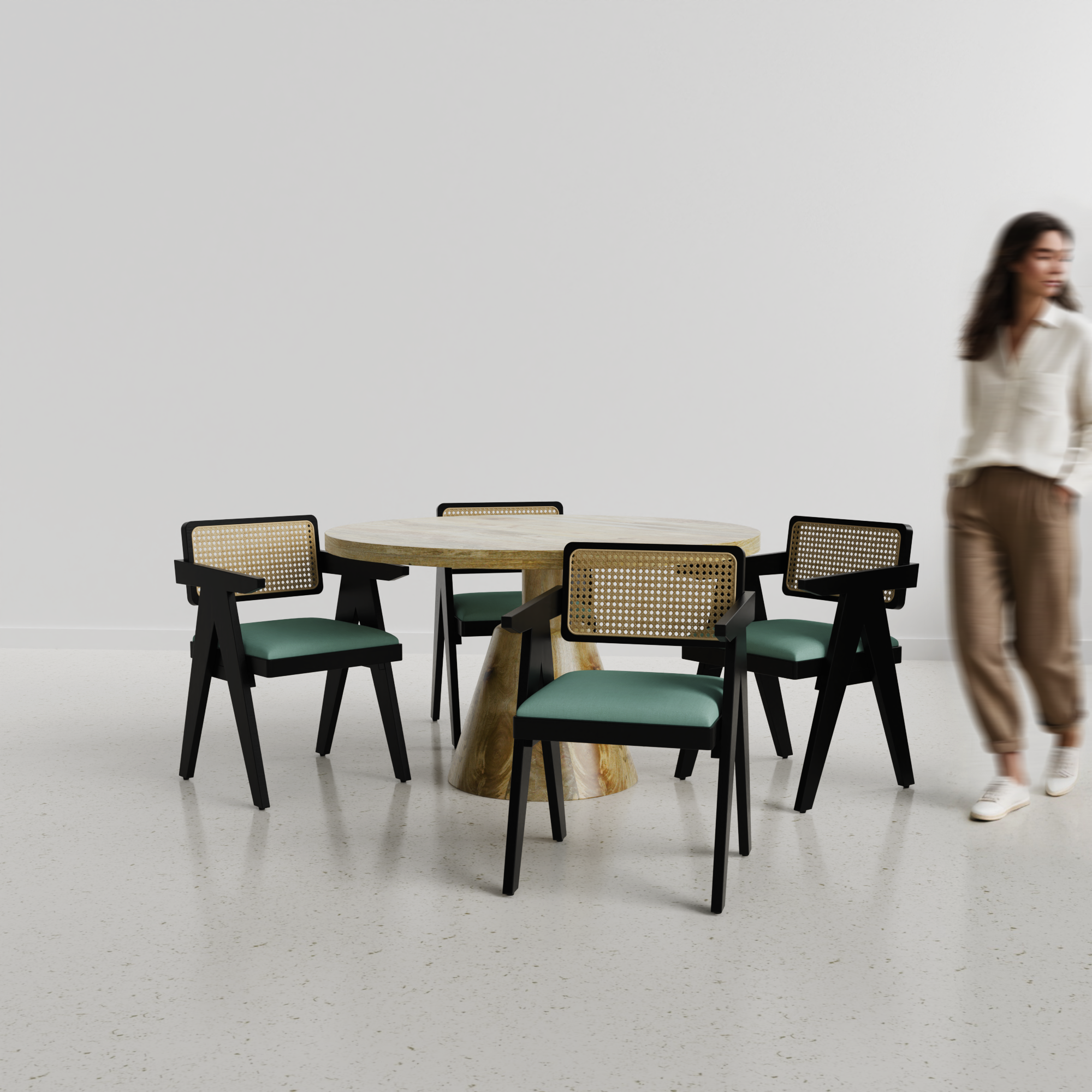 Yukon-Pierre-dining-set-130-cm-dia-natural-mango-table-4-chairs-black-on-sheesham-Tiffany-Blue-fabric-C1.png