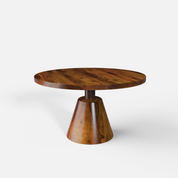 Yukon Luxury Dining Table - 4 Seater - 130 cm Dia x 76 cm - Sheesham