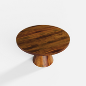 Yukon Luxury Dining Table - 4 Seater - 130 cm Dia x 76 cm - Sheesham