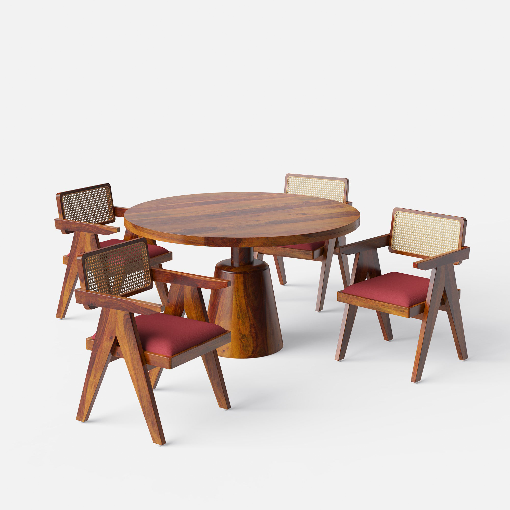 Yukon-Pierre Dining Table Set - 4/6 Seater - All Sizes - Crafts Mill Bespoke Furniture - Dining