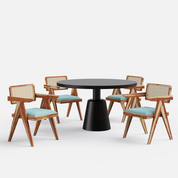 Yukon-Pierre Dining Table Set - 4/6 Seater - All Sizes - Crafts Mill Bespoke Furniture - Dining