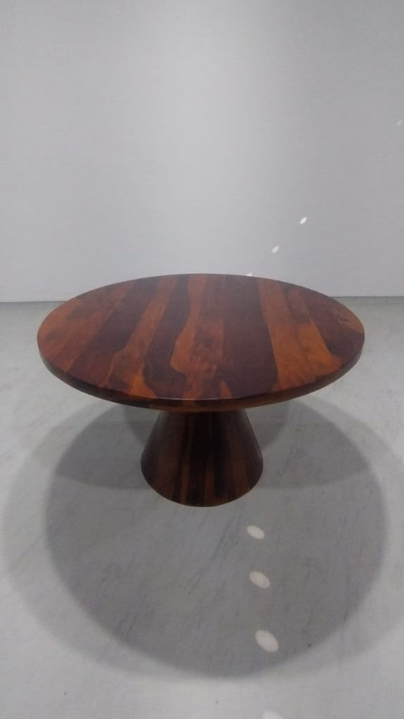Yukon Luxury Dining Table - 130 cm Diameter - Honey Polish on Sheesham 