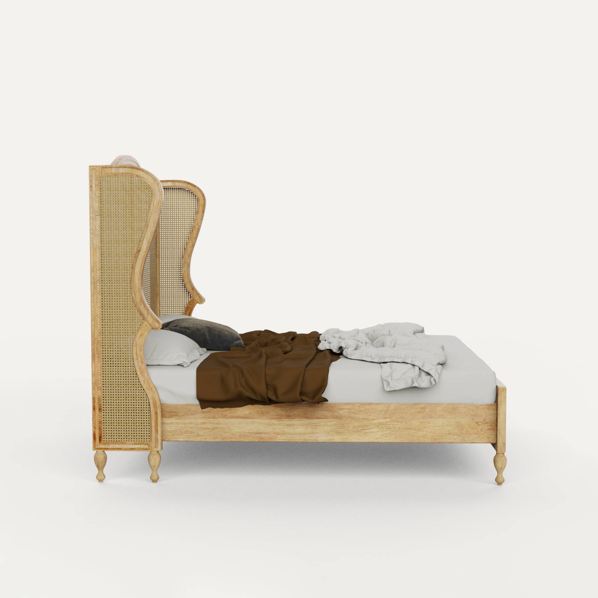 Chantel Natural Rattan Cane Bed